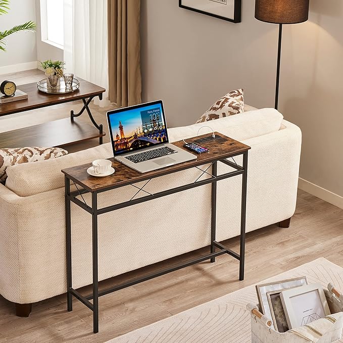 VECELO 39.4In Narrow Sofa/Console Table - Image 6
