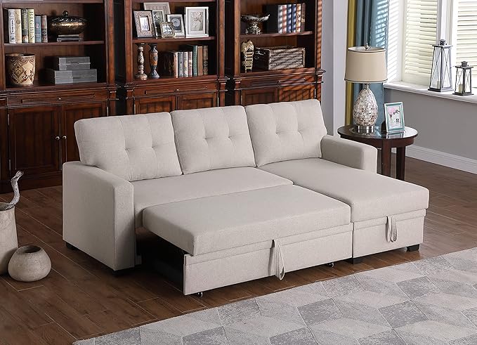 Devion Furniture Meridian 4-in-1 Convertible L Shaped Couch - Image 6