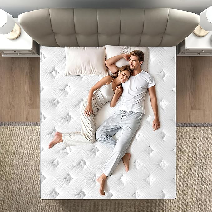 King Size Mattress, 10 Inch 5-Zone Pocket Spring Hybrid Mattress - Image 7
