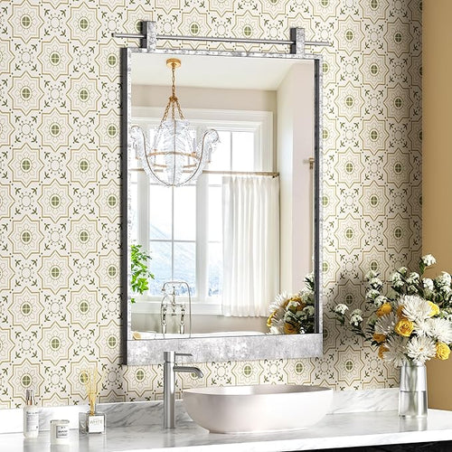 16x24 Inch Rectangle Bathroom Vanity Mirror by MYTHFUL