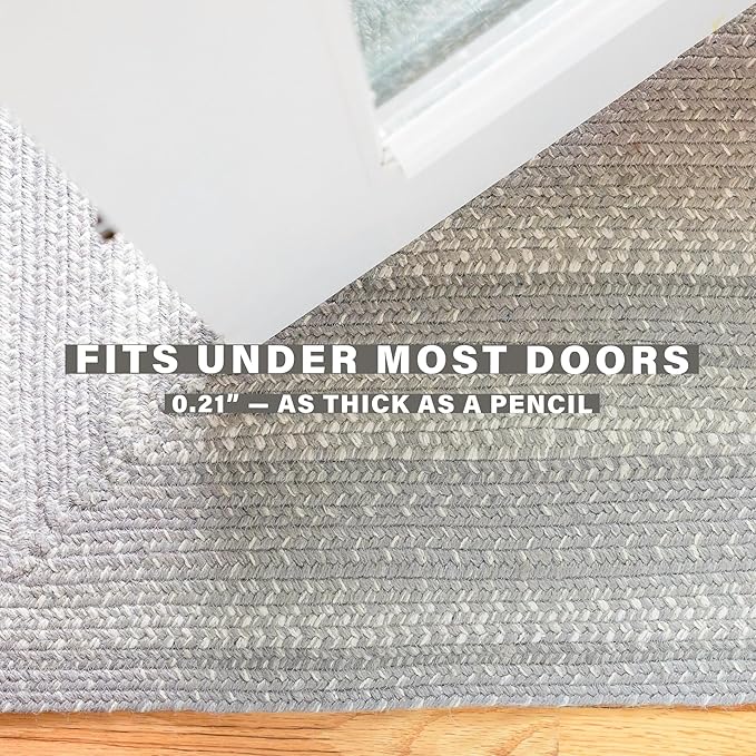 Grey Cloud Oval Braided Rug, 6x9' - Image 5