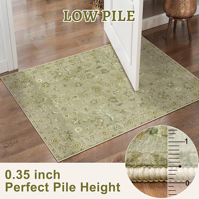 Tangsoo 5x7 Area Rug Washable Rugs - Image 3