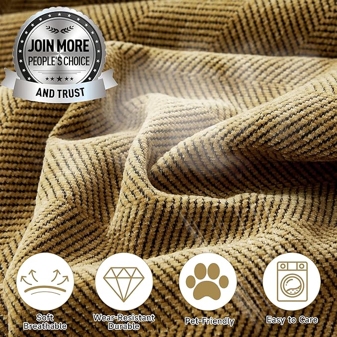 STACYPIK Wear-Resistant Chenille Sofa Cover, Non Slip Couch Cover - Image 5