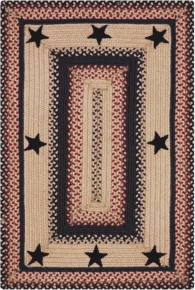 Homespice Gloucester Jute Braided Rug 20x30in Rect Black-Tan-Red Natural Jute - Image 8