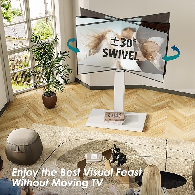 FITUEYES Iron Base Floor TV Stand - Image 3