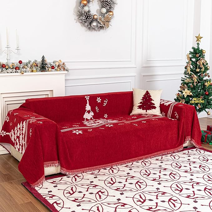 MYSKY HOME Sofa Covers for 2 Cushion Couch L Shaped Couch Cover, Washable Couch by MYSKYHOME