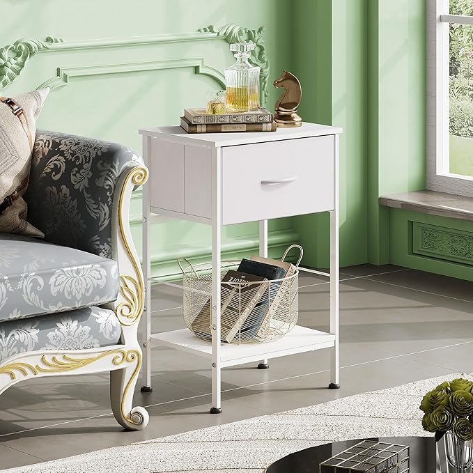 WLIVE Night Stand Set 2, End Tables Dresser - Image 4