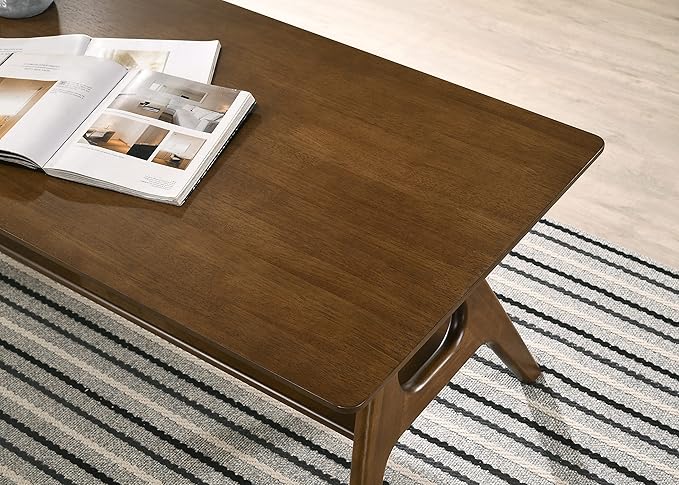 Arona Mid-Century Modern Wood Coffee Table - Image 4