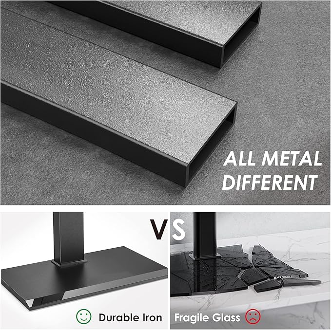 FITUEYES Floor TV Stand Iron Base - Image 2