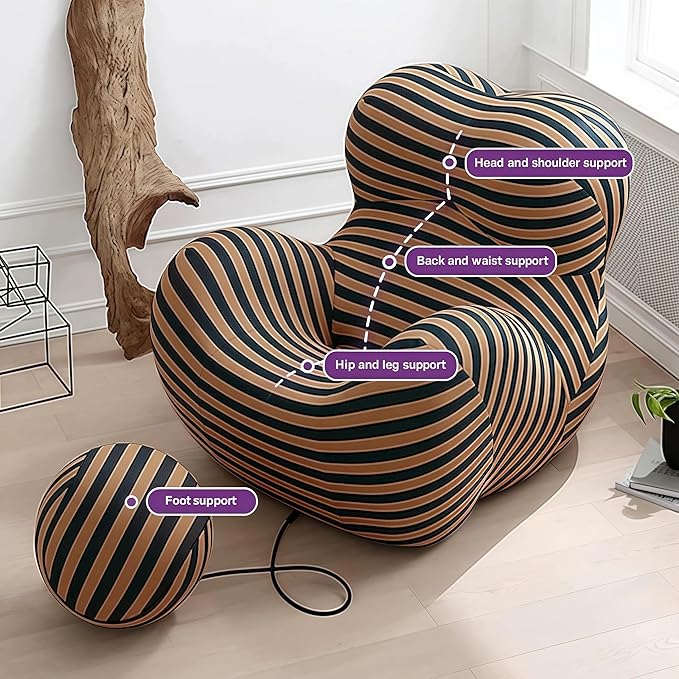 Bean Bag Chair - Memory Foam Bean Bag Chair - Image 5