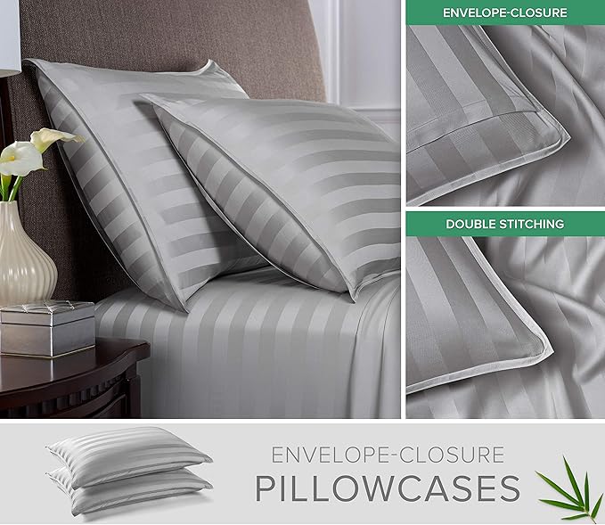California King Sheets by Pure Bamboo, Genuine 100% Organic Viscose Derived - Image 3