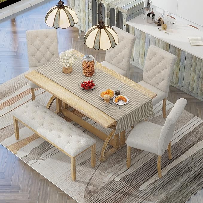 Ball & Cast 6-Piece Dining Table Set - Image 3
