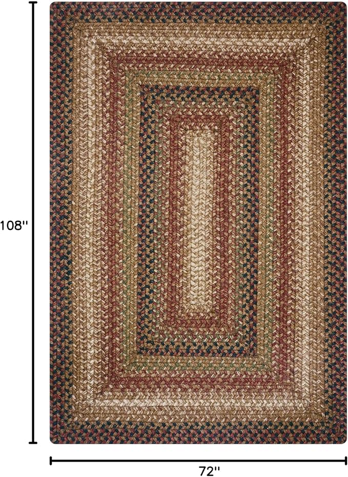 Homespice Gingerbread Jute Brown 6x9' Braided Rug - Image 2