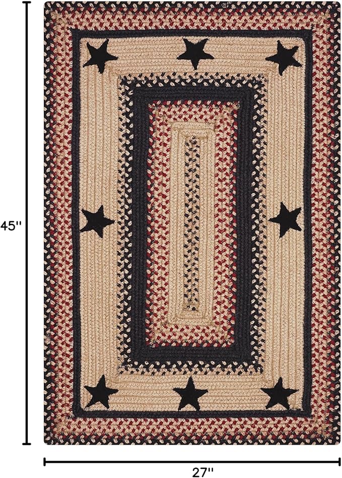 Homespice Gloucester Jute Braided Rug 27x45in Rect Black-Tan-Red Natural Jute - Image 2