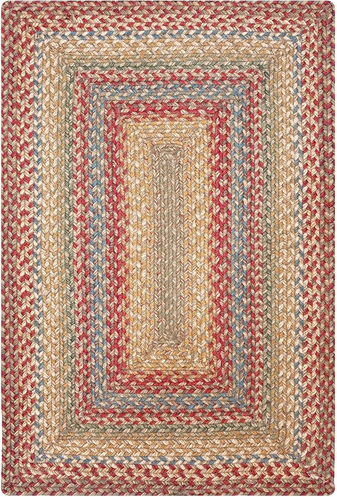 Homespice Azalea Multicolor Braided Area Rugs, 5x8' Rectangle - Image 9