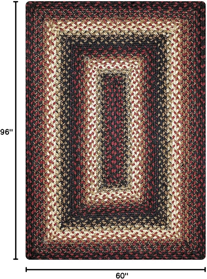 Homespice Prescott Jute Braided Area Rug 5x8' - Image 2