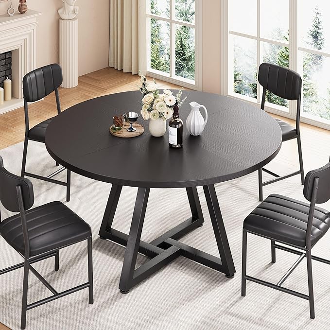 51“ Round Kitchen Dining Room Table - Image 5