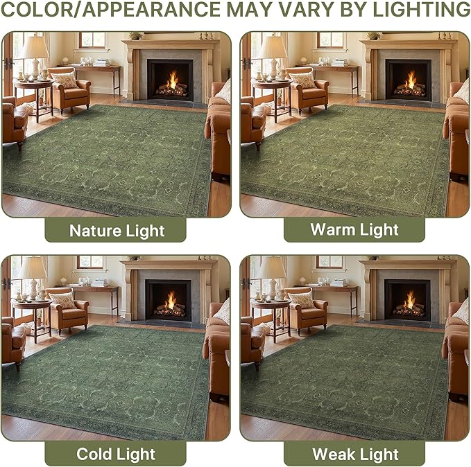 9X12 Area Rugs Machine Washable Rugs - Image 6