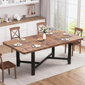 Dining Table for 4-6, 62“Extendable Round Kitchen Dining Room Table, Space by JOCOEVOL