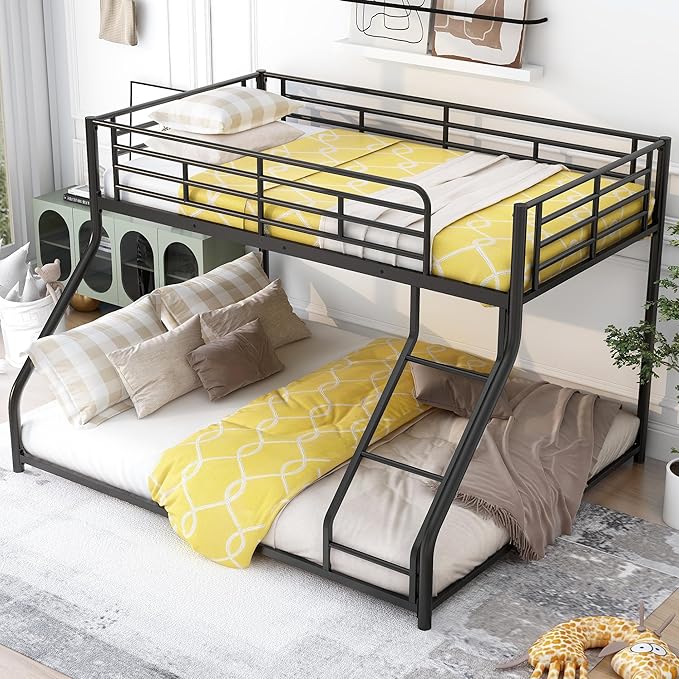 Twin XL Over Queen Metal Floor Bunk Bed - Image 7