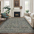 10X12 Area Rugs Machine Washable Rugs by BESBLEE
