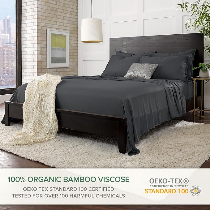 Twin XL Sheets by Pure Bamboo, Genuine 100% Organic Viscose Derived from Bamboo - Image 2