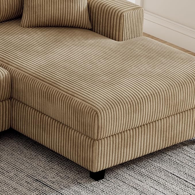 99" Symmetrical U Shaped Reversible Modular Sectional Sofa, Convertible Sofa - Image 6