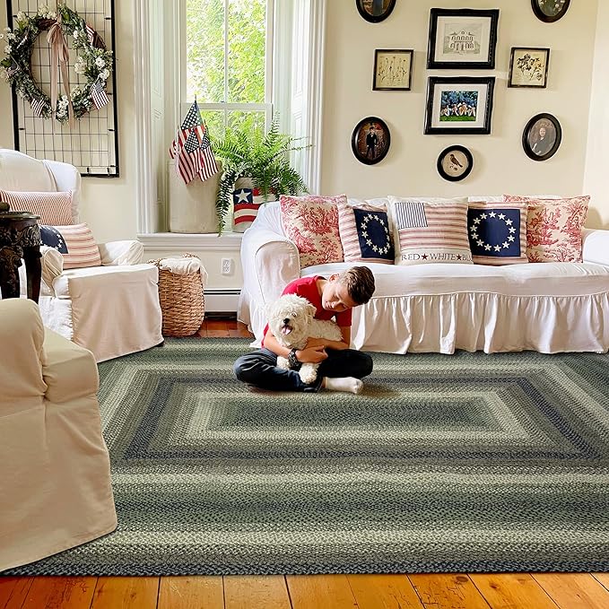 Homespice Pinecone Large Braided Rugs 8x10' - Image 10