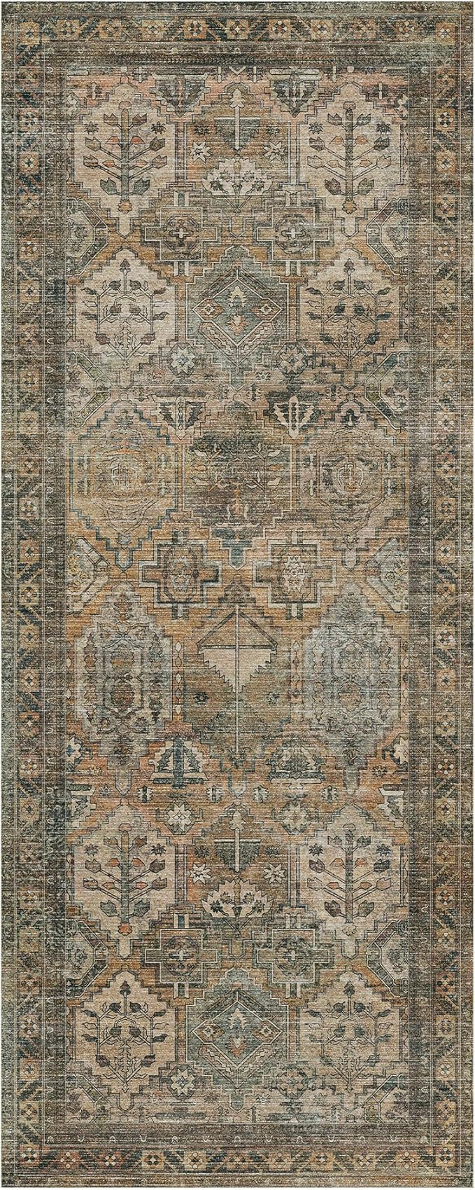 GENIMO 2x6 Runner Rugs for Hallway, Machine Washable Non Slip Vintage Rugs - Image 8