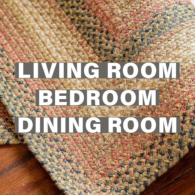 Homespice Russet Multi Color Oval Area Rugs, 5x8' - Image 7