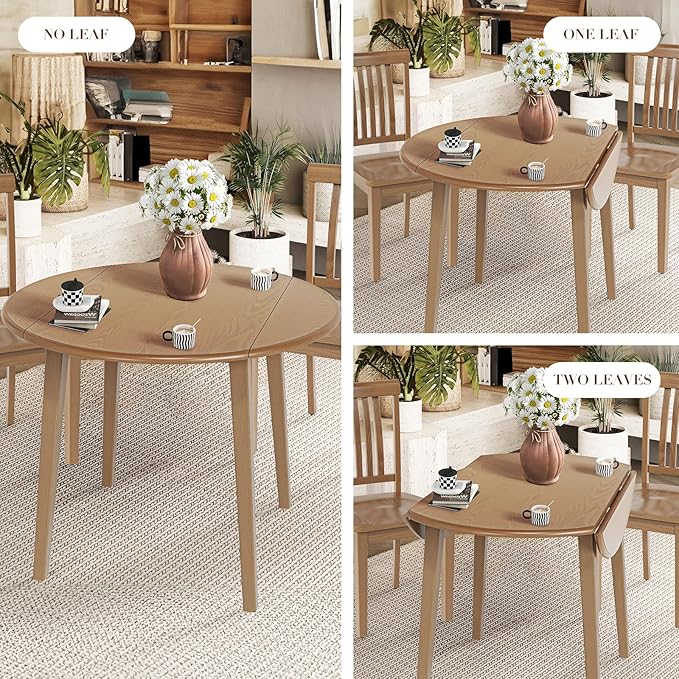 COLAMY 3-Piece Extendable Dining Table Set - Image 3