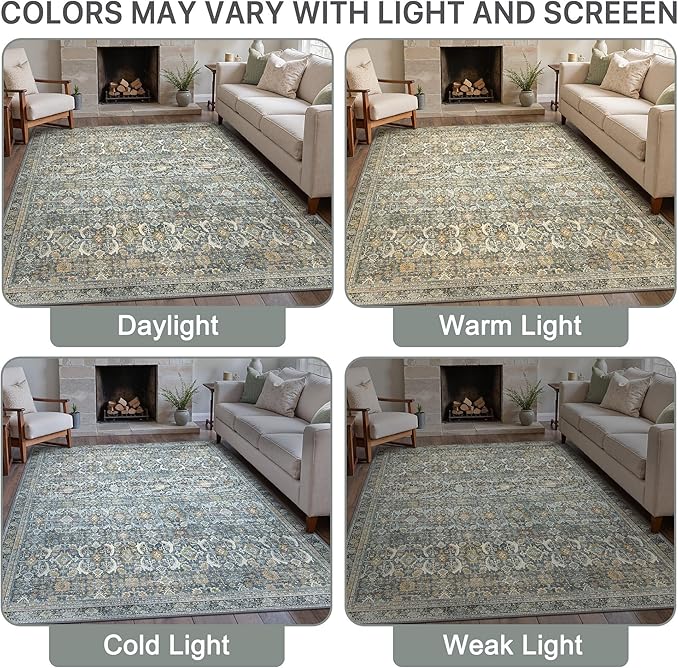 9X12 Area Rugs Machine Washable Rugs - Image 7