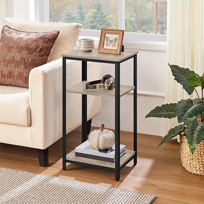 Yaheetech Tall End Table Set of 2, Small Places - Image 2