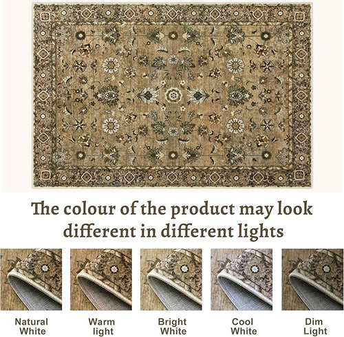 2.6x8 Hallway Runner Rug, Floral Washable Non-Slip Vintage Boho Runner Rug - Image 2