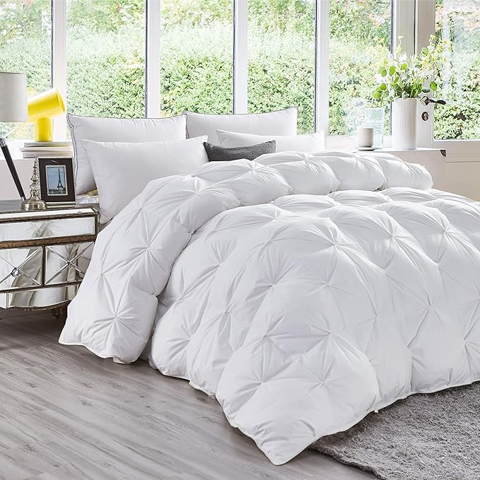 Luxurious All-Season Goose Down Fiber Waterfowl Feather Fiber Comforter King - Image 3