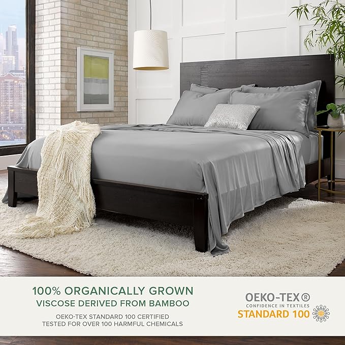 Full Sheets by Pure Bamboo, Genuine 100% Organic Viscose Derived from Bamboo - Image 2