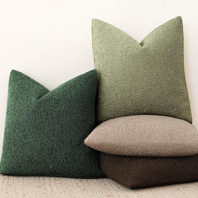 Foindtower Set of 2, Decorative Textured Boucle Throw Pillow Covers Accent - Image 6