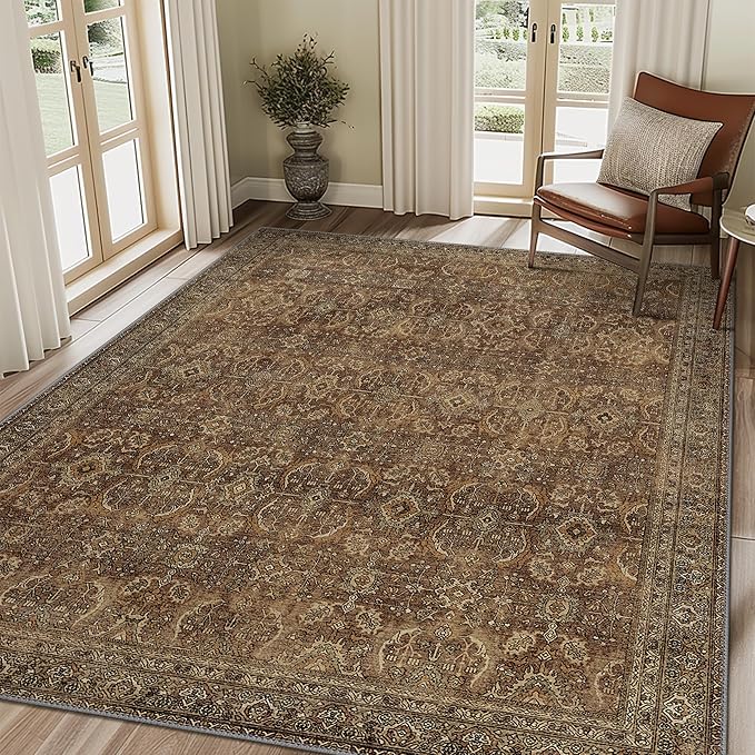 10X14 Area Rugs Machine Washable Rugs by BESBLEE