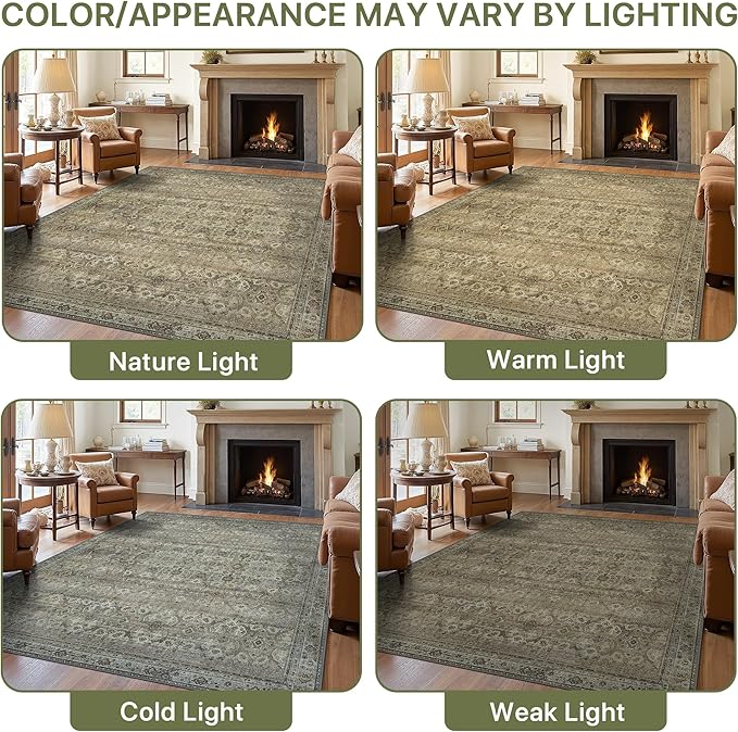 8X10 Area Rugs Machine Washable Rugs - Image 6