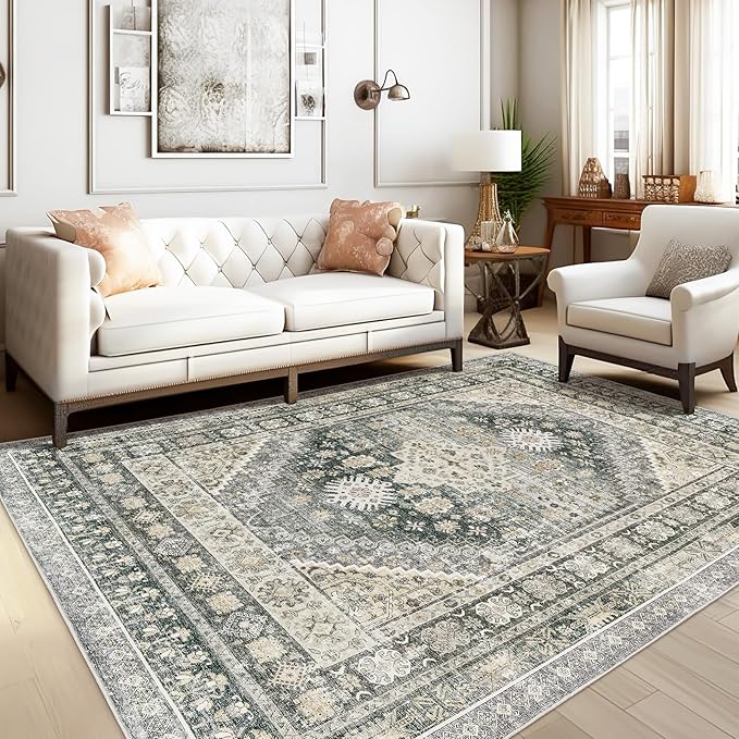 zesthome 8x10 Area Rugs for Living Room, Non-Slip Backing Washable Rugs - Image 3
