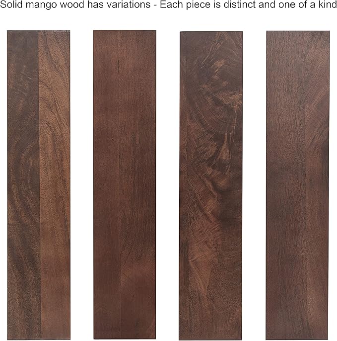 Kate and Laurel Dahl Modern Slatted Wooden Slim Side Table - Image 7