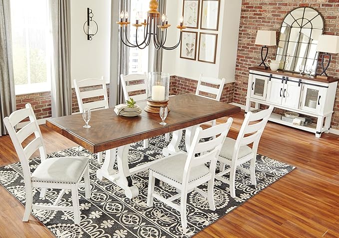 Signature Design by Ashley Valebeck Farmhouse Rectangular Extension Dining Table - Image 8