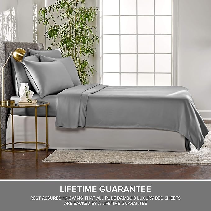 Twin XL Sheets by Pure Bamboo, Genuine 100% Organic Viscose Derived from Bamboo - Image 4