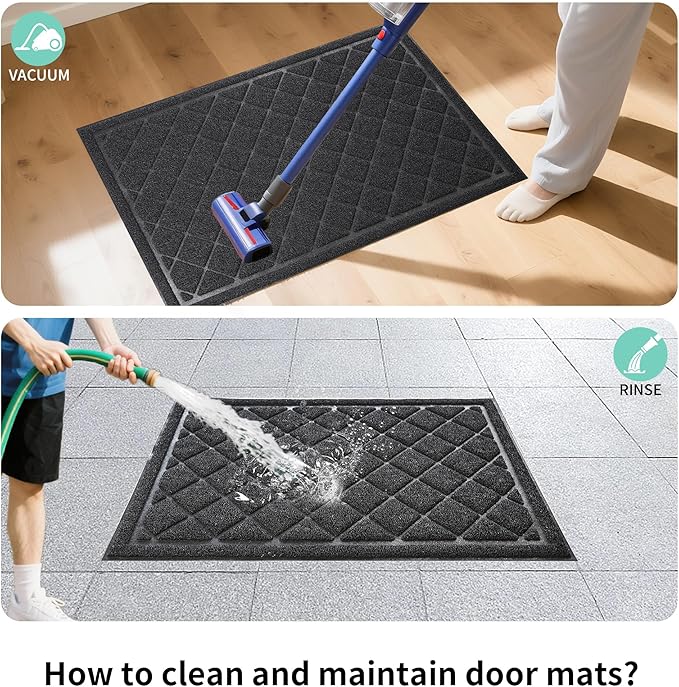 Front Door Mat Indoor Outdoor, Heavy Duty Low Profile Entrance Rug - Image 6