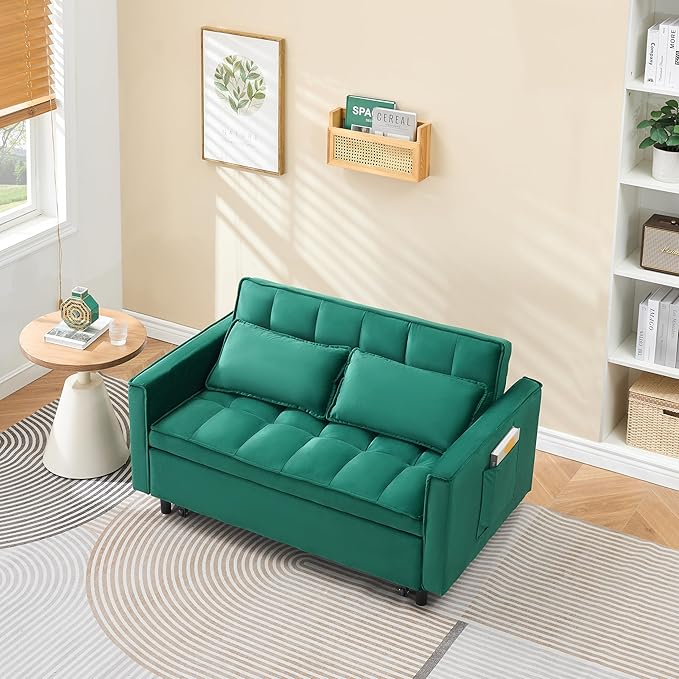 Ball & Cast Convertible Sofa Bed, Pull Out Loveseat Sleeper Sofa, Convertible - Image 3