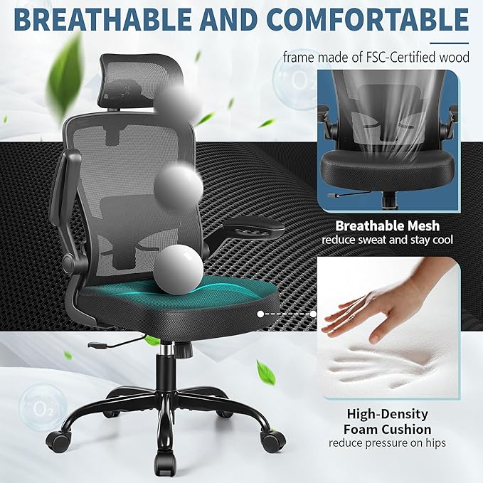 FelixKing Ergonomic Office Chair, Headrest Desk Chair - Image 11