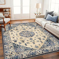 Area Rug 6'x9' Washable Vintage Traditional Floor Cover Thin Retro Kitchen by CHAMPLANT