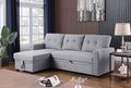 Devion Furniture Meridian 4-in-1 Convertible L Shaped Couch by DevionFurniture