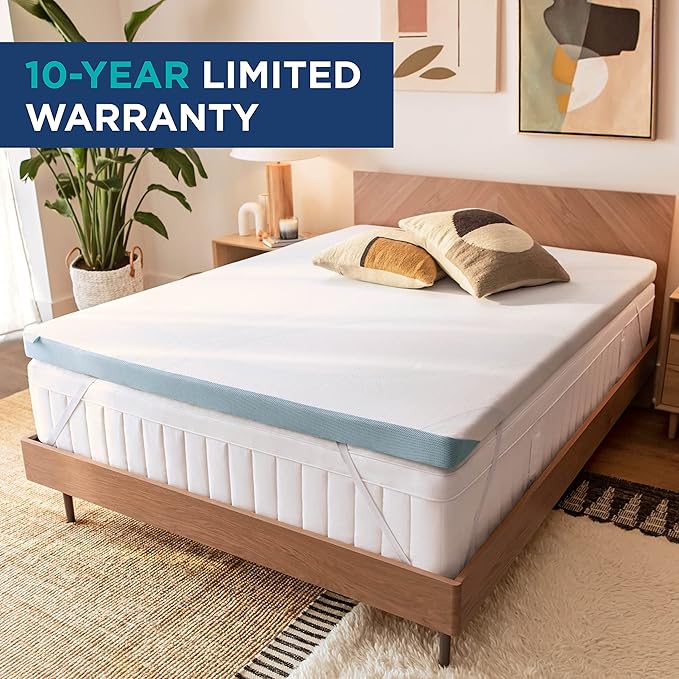 Tempur-Pedic TEMPUR-Adapt + Cooling 3-Inch Queen Mattress Topper Medium Luxury - Image 9