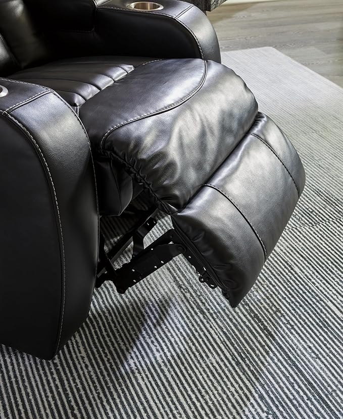 Signature Design by Ashley Caveman Den Modern Faux Leather Power Reclining - Image 12